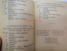 Kutsu Suomen NNKY:n Liiton Suomalaisiin Koulutyttökokouksiin kesällä 1935