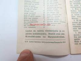 Kokouslauluja -herätyskokouksissa käytetty laulukirja -religious songs and hymns