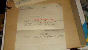 loma-ajan sitoutumistodistus sotilaskotityöhön 1943