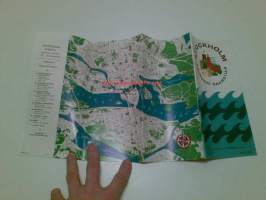 Tukholman turistiopas vuodelta 1961-62 (Stockholm - kaupunki saarella)