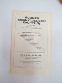 Suomen Maanviljelijäin Kauppa Oy - Hintaluettelo nro 256 Sähkömoottoreista ja moottoritarpeista maatalouskäyttöä varten -price catalog