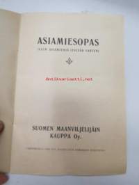 Suomen Maanviljelijäin Kauppa Oy - Asiamiesopas (vain asiamiehiä itseään varten) -agent´s guide (in selling farm equipment)