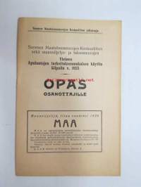 Suomen Maatalousseurojen keskusliiton... Yleinen Apulantojen tarkoituksenmukaisen käytön kilpailu v. 1925 - opas osanottajille -guide to fertilizer use competition