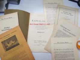 Kanaloille rehuja, ruokintavälineitä, hoitovälineitä, hautomakoneita, keinoemoja - Oy Turun Muna - Hinnasto nr 11 1929 kananrehujen ja  ja kanatalouden