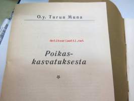 Kanaloille rehuja, ruokintavälineitä, hoitovälineitä, hautomakoneita, keinoemoja - Oy Turun Muna - Hinnasto nr 11 1929 kananrehujen ja  ja kanatalouden