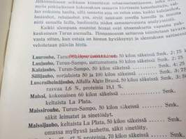 Kanaloille rehuja, ruokintavälineitä, hoitovälineitä, hautomakoneita, keinoemoja - Oy Turun Muna - Hinnasto nr 11 1929 kananrehujen ja  ja kanatalouden