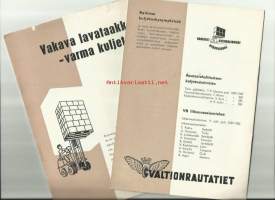 Vakava lavataakka - varma kuljetus tuote-esite mainos 1950 -luku