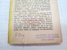 Inspektören för fiskerierna i Finland H.J. Holmbergs underdåniga berättelse om sin werksamhet under år 1863 -kalastuksentarkastajan vuosikertomus 1863, 1