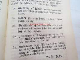 Inspektören för fiskerierna i Finland H.J. Holmbergs underdåniga berättelse om sin werksamhet under år 1862, jemte twenne dertill hörande bilagor