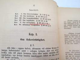 Förslag till Fiskeri-Förordning i Finland 1863 -ehdotus kalastusasetukseksi -proposal to fishing statutes in Finland