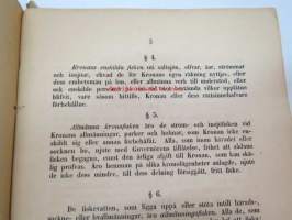 Förslag till Fiskeri-Förordning i Finland 1863 -ehdotus kalastusasetukseksi -proposal to fishing statutes in Finland