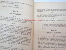 Förslag till Fiskeri-Förordning i Finland 1863 -ehdotus kalastusasetukseksi -proposal to fishing statutes in Finland