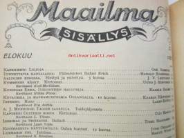 Maailma - Sivistyksellis-kaunokirjallinen kuvalukemisto 1920, IV sidos