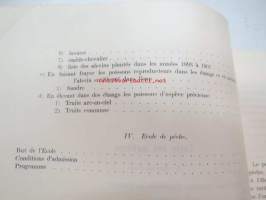 Station d´essai de pisciculture à Evois 1902 -Evon tutkimusaseman kalastustoiminnan raportti, karttaliite - report on fishing activities in the research station