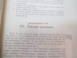 Station d´essai de pisciculture à Evois 1902 -Evon tutkimusaseman kalastustoiminnan raportti, karttaliite - report on fishing activities in the research station