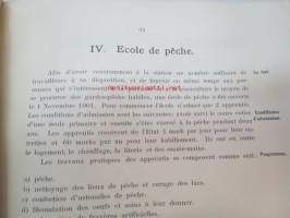 Station d´essai de pisciculture à Evois 1902 -Evon tutkimusaseman kalastustoiminnan raportti, karttaliite - report on fishing activities in the research station