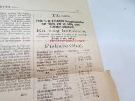 Sporten 1885 nr 4 - Fisk och fiskafvel (fiskavel) -kalastus ja kalanjalostus -artikkeli -fishes and fishbreeding, article