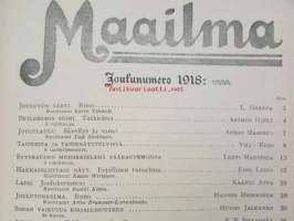 Maailma - Sivistyksellis-kaunokirjallinen kuvalukemisto 1918 joulukuu-1919 kesäkuu, 1. sidos -puolivuosikerta