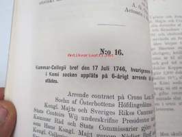 Aktstycken till upplysning af de allmänna rättsförhållanden, som äga rum beträffande Kemijoki och Ijo kronofisken, 1888 Kemi- ja Iijoen kalastusta koskevat