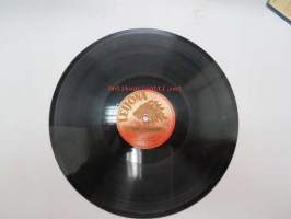 Leijona T 5053 Augustin Lara, Marianne - Olet aatoksissain / Kullervo Linna, Metrotytöt - Unikuva -savikiekkoäänilevy, 78 rpm record