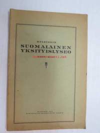 Helsingin Suomalainen Yksityislyseo 1929-1930 vuosikertomus -annual report