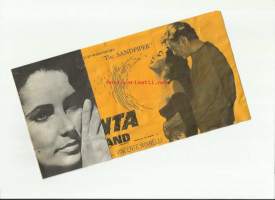 Kuuma ranta - Elizabeth Taylor, Richard Burton - elokuvamainos  12x16 cm 6-osainen