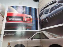 Datsun Bluebird 1.8 bens. / 2.0 diesel -myyntiesite ruotsinkielinen / brochure in swedish