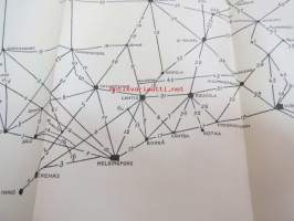 Avstånds-förteckning över de förnämsta landsvägarna i Finland 1926 -Suomen yleisemmin käytettyjen maanteiden välimatka-luettelo 1926,  ruotsinkielinen,