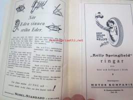 Avstånds-förteckning över de förnämsta landsvägarna i Finland 1926 -Suomen yleisemmin käytettyjen maanteiden välimatka-luettelo 1926,  ruotsinkielinen,