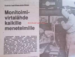 Koneviesti 1979 nr 1, sis. mm. seur. artikkelit / kuvat / mainokset; Aurinkoenergia viljan kuivatuksessa, Royal Smithfield Show - Lontoon kuninkaallinen