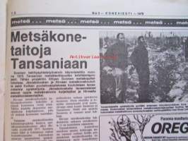 Koneviesti 1979 nr 3, sis. mm. seur. artikkelit / kuvat / mainokset; Maatalous energian tuottajana ja kuluttajana, Traktori käyttäjänsä silmin Volvo T-500,