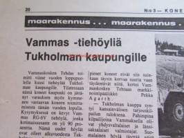 Koneviesti 1979 nr 3, sis. mm. seur. artikkelit / kuvat / mainokset; Maatalous energian tuottajana ja kuluttajana, Traktori käyttäjänsä silmin Volvo T-500,