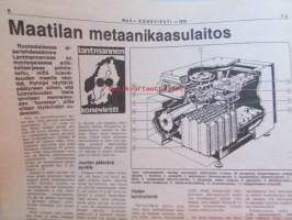 Koneviesti 1979 nr 5, sis. mm. seur. artikkelit / kuvat / mainokset; Heinän latokuivaus laadun parantajana, Maatilan metaanikaasulaitos, Henkilöautot 1979