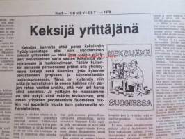 Koneviesti 1979 nr 5, sis. mm. seur. artikkelit / kuvat / mainokset; Heinän latokuivaus laadun parantajana, Maatilan metaanikaasulaitos, Henkilöautot 1979