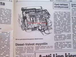 Koneviesti 1979 nr 5, sis. mm. seur. artikkelit / kuvat / mainokset; Heinän latokuivaus laadun parantajana, Maatilan metaanikaasulaitos, Henkilöautot 1979