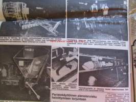 Koneviesti 1979 nr 6, sis. mm. seur. artikkelit / kuvat / mainokset; Kylvölannoittimet 1979 kuvat ja tekniset tiedot, Opel Ascona 1.3 ja Opel Manta 1.3, JF GC 210