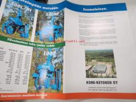 Keto harvesterit 51, 51LD, 100, 100LD, 150, 150LD, 150HD, 500L, 500HS, 500HD, 1000 -myyntiesite / harvester brochure in finnish