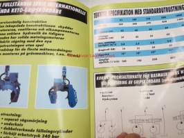 Keto 2000-seriens pålitliga Keto-gripsskördare i förnyad form -harvesteripää myyntiesite / grip harvester brochure in swedish
