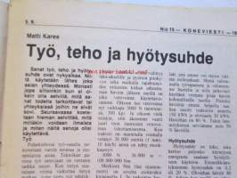 Koneviesti 1979 nr 15, sis. mm. seur. artikkelit / kuvat / mainokset; Sachs-Dolmar ammattisahamarkkinoille, Kuvasatoa kesännäyttelyistä, Petkus Simple tilalle,