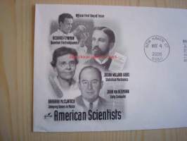 American Scientists, John William Gibbs, 2005, USA ensipäiväkuori, FDC. Katso myös muut kohteeni, mm. noin 1 200 amerikkalaista ensipäiväkuorta 1920-luvulta