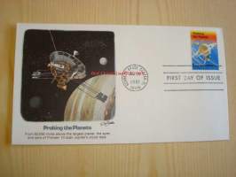 Probing the Planets, 1981, USA, ensipäiväkuori, FDC. Katso myös muut kohteeni, mm. noin 1 200 amerikkalaista ensipäiväkuorta 1920-luvulta 2000-luvulle, kysy