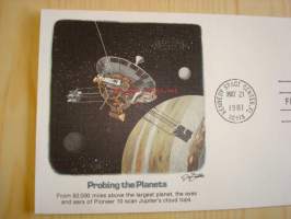 Probing the Planets, 1981, USA, ensipäiväkuori, FDC. Katso myös muut kohteeni, mm. noin 1 200 amerikkalaista ensipäiväkuorta 1920-luvulta 2000-luvulle, kysy