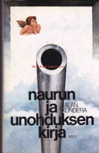 Naurun ja unohduksen kirja, 1983. Kirja on esseeromaani, kertomuskokoelma, teema muunnelmineen, miten vain - rikas ja omaperäinen teos.