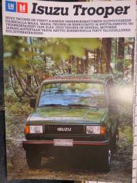 Isuzu Trooper -myyntiesite, brochure