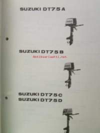 Suzuki DT7,5 (A,B,C,D) - Parts Catalogue -perämoottori varaosaluettelo