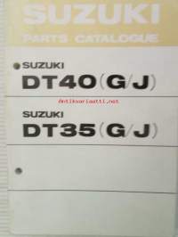 Suzuki DT40 (G/J) / DT35 (G/J)- Parts Catalogue  -perämoottori varaosaluettelo