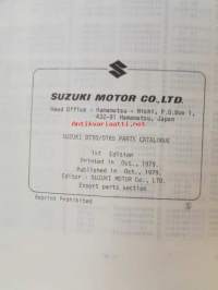 Suzuki DT50G - DT50MG DT65G - Parts Catalogue -perämoottori varaosaluettelo