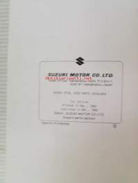 Suzuki DT50 (G/J) / DT65 (G/J)- Parts Catalogue -perämoottori varaosaluettelo
