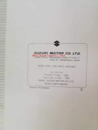 Suzuki DT50 (G/J) / DT65 (G/J)- Parts Catalogue -perämoottori varaosaluettelo