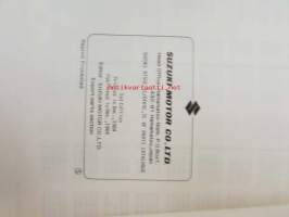 Suzuki DT55/DT65 - DT55C vf/DT55TC vf - DT65TC vf- Parts Catalogue -perämoottori varaosaluettelo